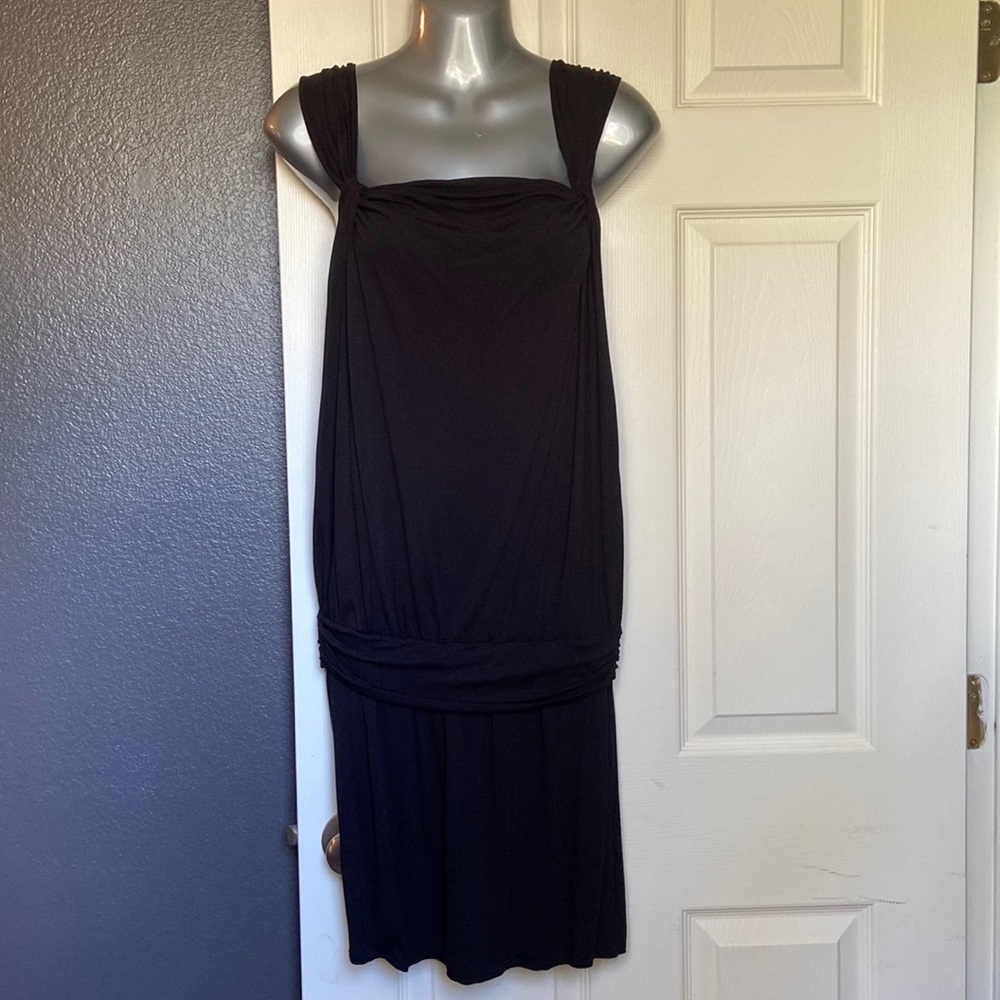 MSSP: Max Studio Specialty Products sleeveless, drop waist dress. Black. Size S